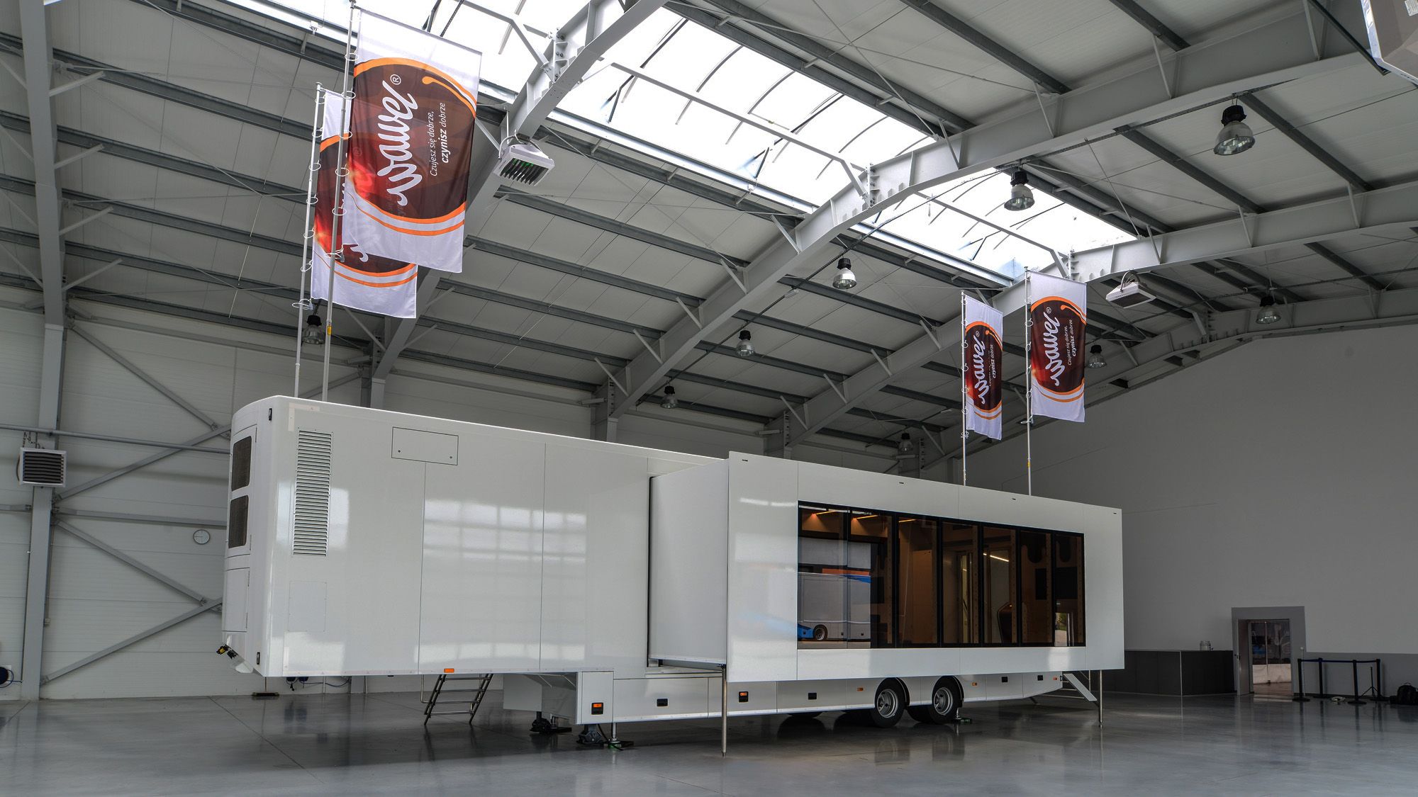 Ansicht eines Hospitality Fahrzeugs